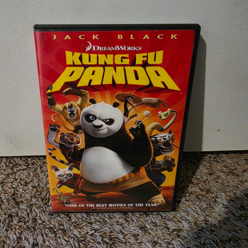 Kung Fu Panda DVD 2008 DreamWorks Animation Full Screen Jack Black PG Movie